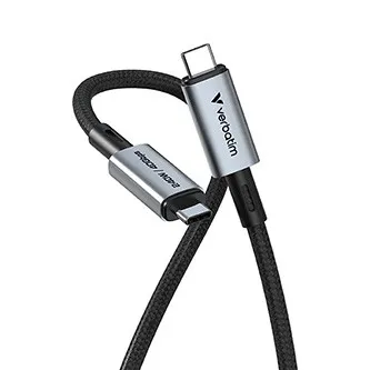 Verbatim 31847 USB kabel, USB C + USB C, 240W, 1.2m, box, černý