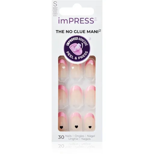 KISS imPRESS The No Glue Mani umělé nehty samolepicí Ditto 30 ks