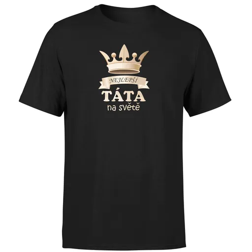 Tričko Nejlepší táta na světě (Velikost: XL, Barva trička: Černá)