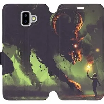 Flipové pouzdro na mobil Samsung Galaxy J6 Plus 2018 - VA08P Příšera a kluk s pochodní (5903226511174)
