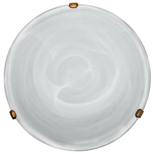 Stropní lampa Duna s bílým patinovaným držákem