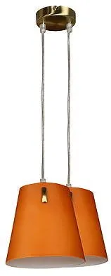 Závěsná lampa patinované sklo 2xE14 165cm Muscat