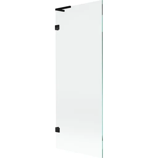 MEXEN/S Lunar L vanová zástěna FIX 70 x 150, transparent, černá 897L-070-000-70-00