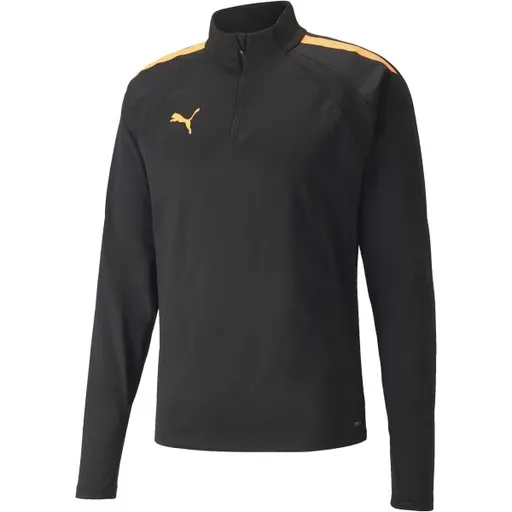 Puma TEAMLIGA 1/4 ZIP TOP Pánská fotbalová mikina, černá, velikost XXL