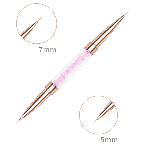 Zdobící štětec oboustranný s kamínky 5 mm + 7 mm