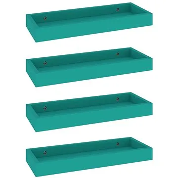 Shumee Nástěnné Loggia 4 ks modré 40×15×4 cm MDF, 330212 (330212)