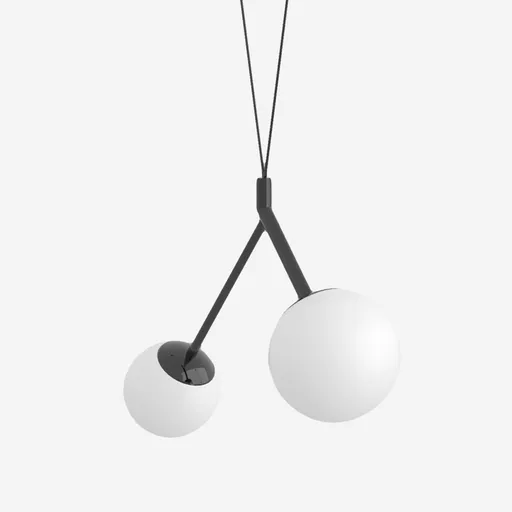 LUCIS závěsné svítidlo ZED 10,1W LED 4000K sklo černá opál ZK2.L2.ZC.61R