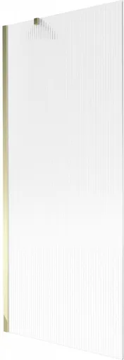 MEXEN/S Next vanová zástěna FIX 80 x 150, proužky, zlatá 895-080-000-00-09-50