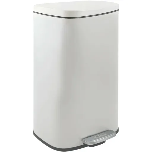 Spirella Pedálový odpadkový koš soft-close Akira  30 l, matná bílá, 30 l