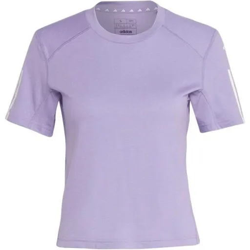 adidas TRAIN ESSENTIALS TEE Dámské zkrácené tričko, fialová, velikost