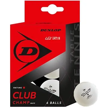 DUNLOP Club Champ 40+ * (6 ks) bílý (0045566500601)