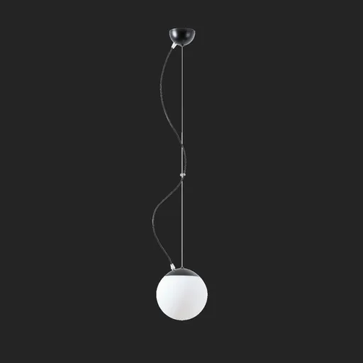 OSMONT ADR70467 ADRIA L1 závěsné skleněné svítidlo černá / bílá IP40 3000 K 9W LED DALI