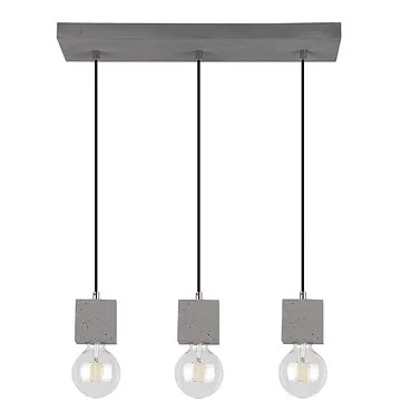 Lustr na lanku STRONG 3xE27/60W/230V beton (117252)
