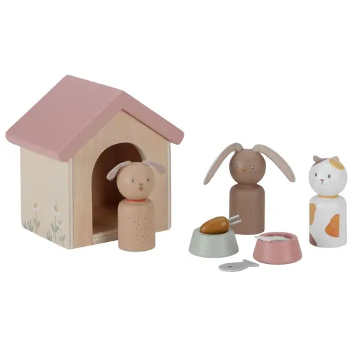 Little Dutch Sada domácí mazlíčci do domečku pro panenky dřevěná