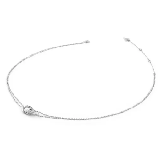 Guess Dvojitý náhrdelník se zirkony Nuances JSBN04550JWRHT/U