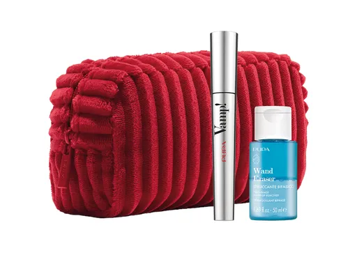 PUPA Milano Dárková sada s dvoufázovým odličovačem Vamp! Mascara