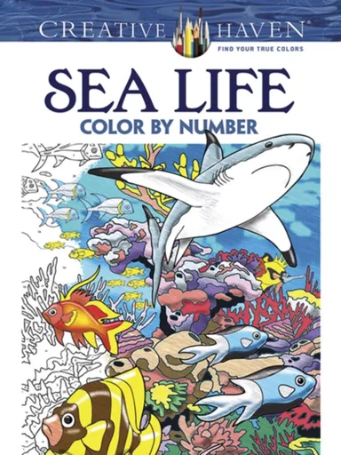 Creative Haven Sea Life Color by Number Coloring Book - George Toufexis