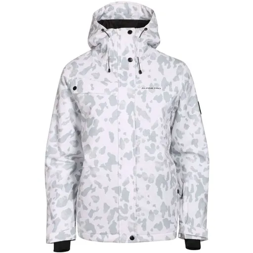 ALPINE PRO WEWA Dámská lyžařská bunda, bílá, velikost