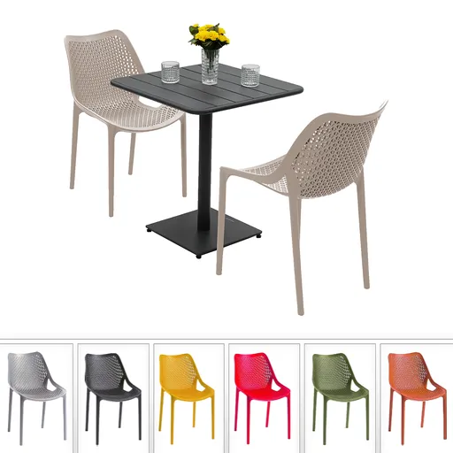 Zahradní sestava DUBLIN/RUBBY 1+2 (různé barvy) olivová