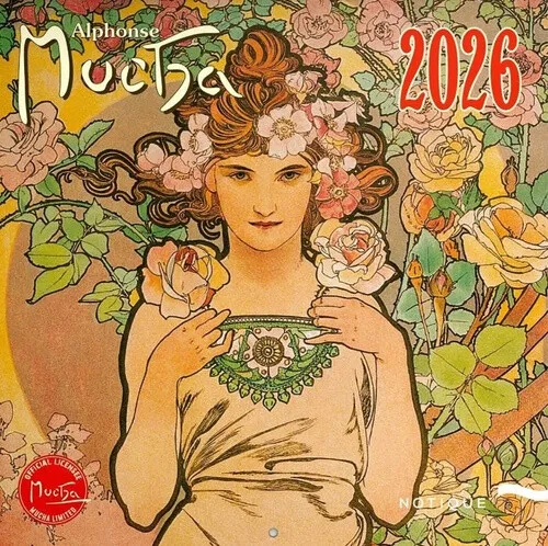 Kalendář 2026 poznámkový: Alfons Mucha