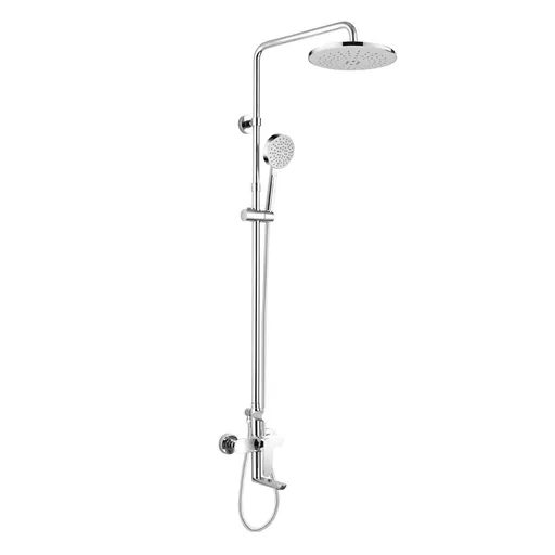 Mereo Mada vanová baterie s talířovou kulatou sprchou, šedá CBE60101SAM