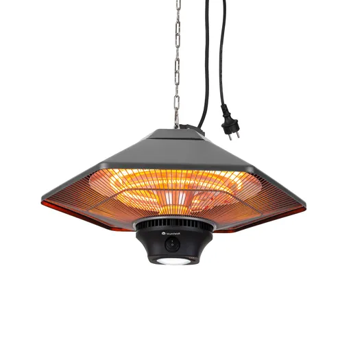 Blumfeldt Heat Hexa, infračervený ohřívač, 800/1200 W, halogen, IP34, LED, bronzový