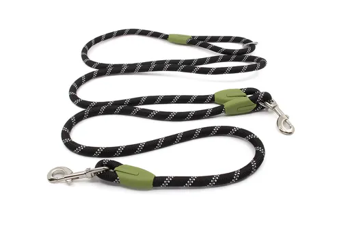 Vsepropejska Lasky přepínací vodítko pro psa | 270 cm Barva: Černá, Délka vodítka: 230 cm