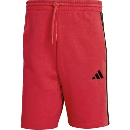 adidas 3 STRIPES FL SHORTS Pánské volnočasové šortky, červená, velikost