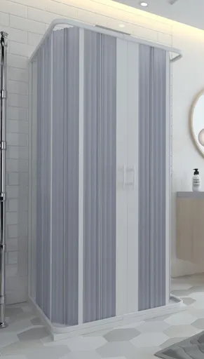 FORTE Sprchová zástěna FLEX SATURNO NEW Rozměr A 80, Rozměr B 80, Rozměr C 185, Typ otevírání   Zavírání do středu OLBBXF150001