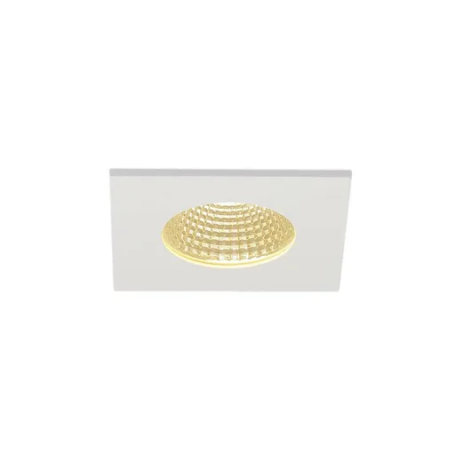 SLV BIG WHITE PATTA-I, vestavné svítidlo, LED, 3000K, hranaté, bílé matné, 38°, vč. ovladače 114431