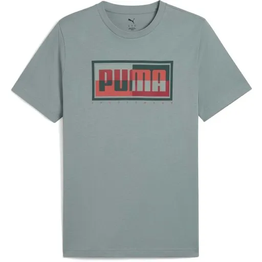 Puma GRAPHIC PUMA GOX TEE Pánské triko, zelená, velikost