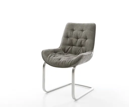 Jídelní židle Taimi-Flex bouclé měkký tmavě béžová konzolová