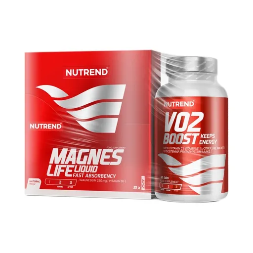 Nutrend Magnes pack - Magneslife a VO2 Boost 10x25 ml + 60 tablet