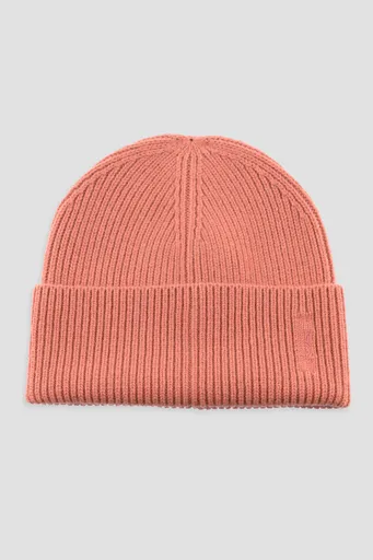 ČEPICE GANT WOOL RIBBED BEANIE FADED BRICK