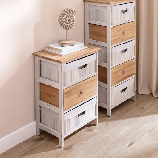 Die moderne Hausfrau Komoda Rustiko, 3 šuplíky