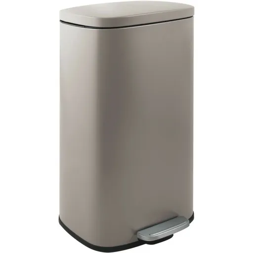 Spirella Pedálový odpadkový koš soft-close Akira  50 l, matná šedohnědá, 50 l