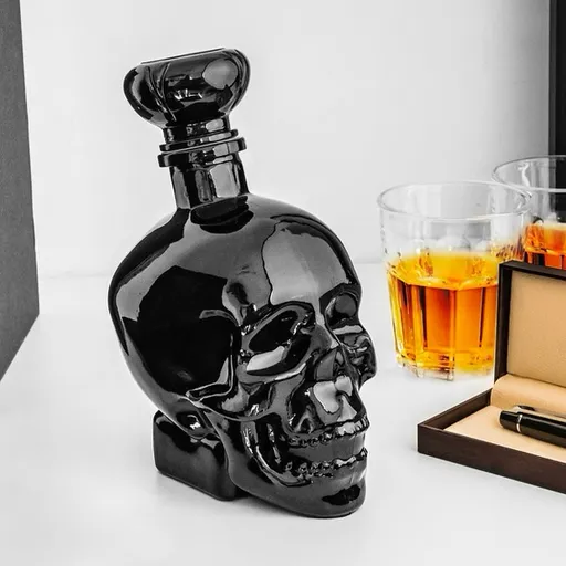 Karafa lebka - černá (750 ml)