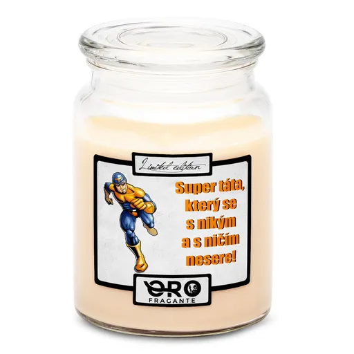 Svíčka Super táta (Vůně svíčky: Vanilka)