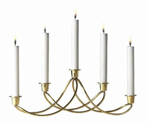 Svícen Harmony pozlacený 24 karátů - Georg Jensen