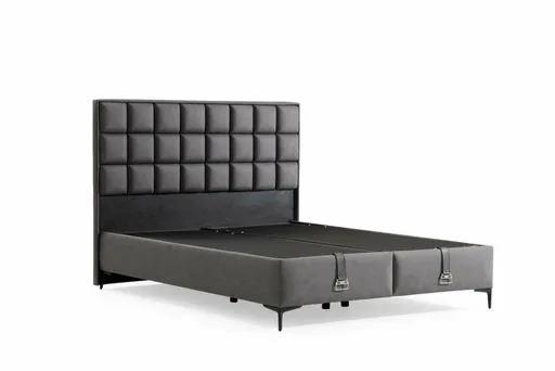 Rám jednolůžkové postele s čelem Abella 100 x 200 - Grey