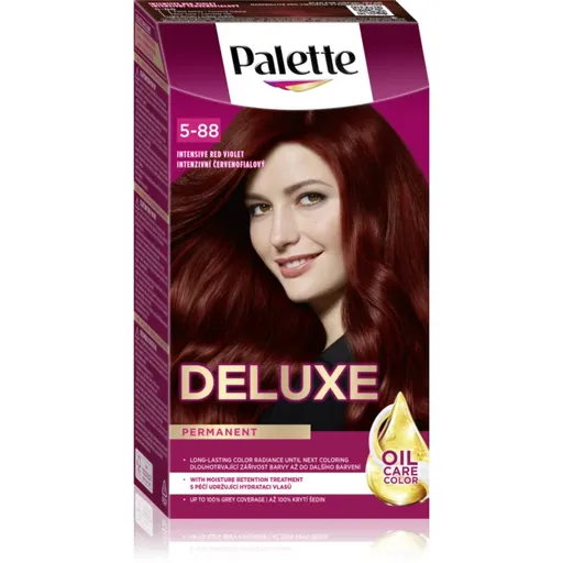Schwarzkopf Palette Deluxe permanentní barva na vlasy odstín 5-88 679 Intenzivní červenofialový 1 ks