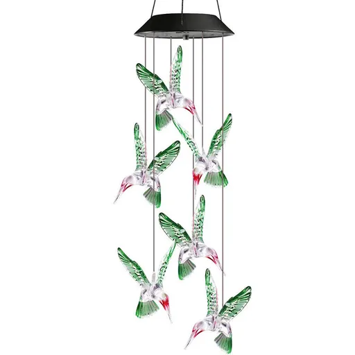 Barevná solární dekorace DUHOVÍ KOLIBŘÍCI