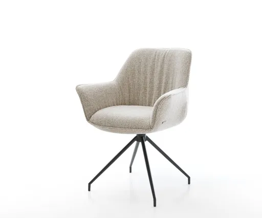 Jídelní židle Keila-Flex s područkami látka Měkký béžová