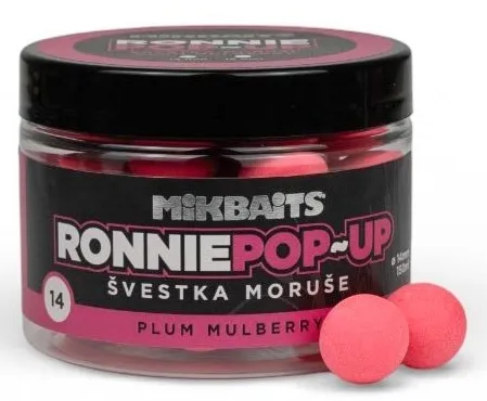 Mikbaits plovoucí boilie ronnie švestka moruše 150 ml - 16 mm