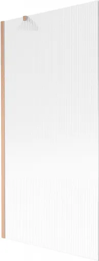 MEXEN/S Next vanová zástěna FIX 90 x 150, proužky, měď kartáčovaná 895-090-000-00-09-65