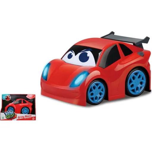 Kiddy Go! Sportovní auto červené se světlem a zvukem, 19 cm