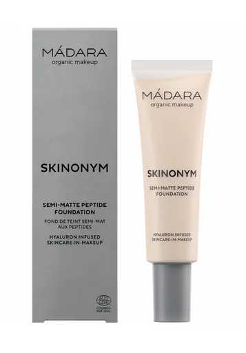 MÁDARA Skinonym Porcelain polomatný make-up s peptidy 30 ml