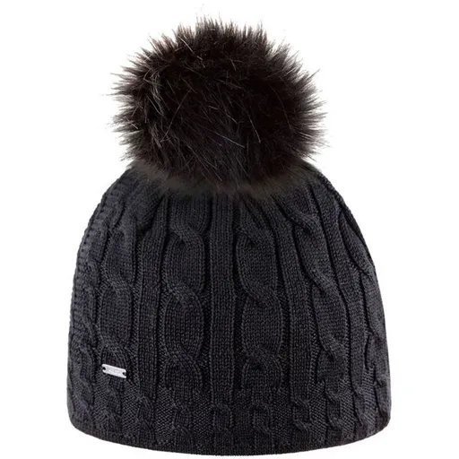 Kama A121 Čepice s bambulí, černá, velikost UNI