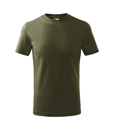 MALFINI Dětské tričko Basic - Military | 158 cm (12 let)