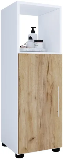 VCM Koupelnová střední skříňka Flandu, bílá